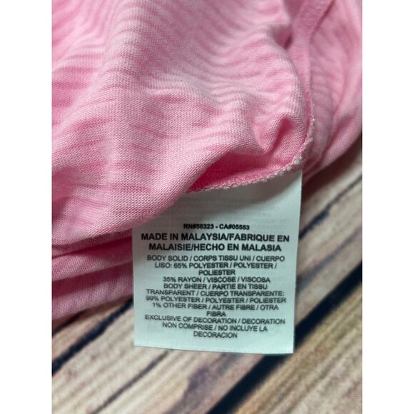 Nike Dri-Fit Womens Pink Loose Fit Sheer Tshirt Small - Picture 4 of 5